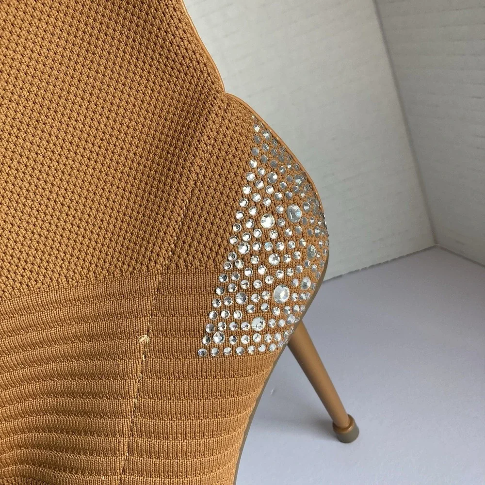 Ladies Pointed‎ Toe Stiletto Ankle Boots Sexy Women Stretch Elastic Sock Booties